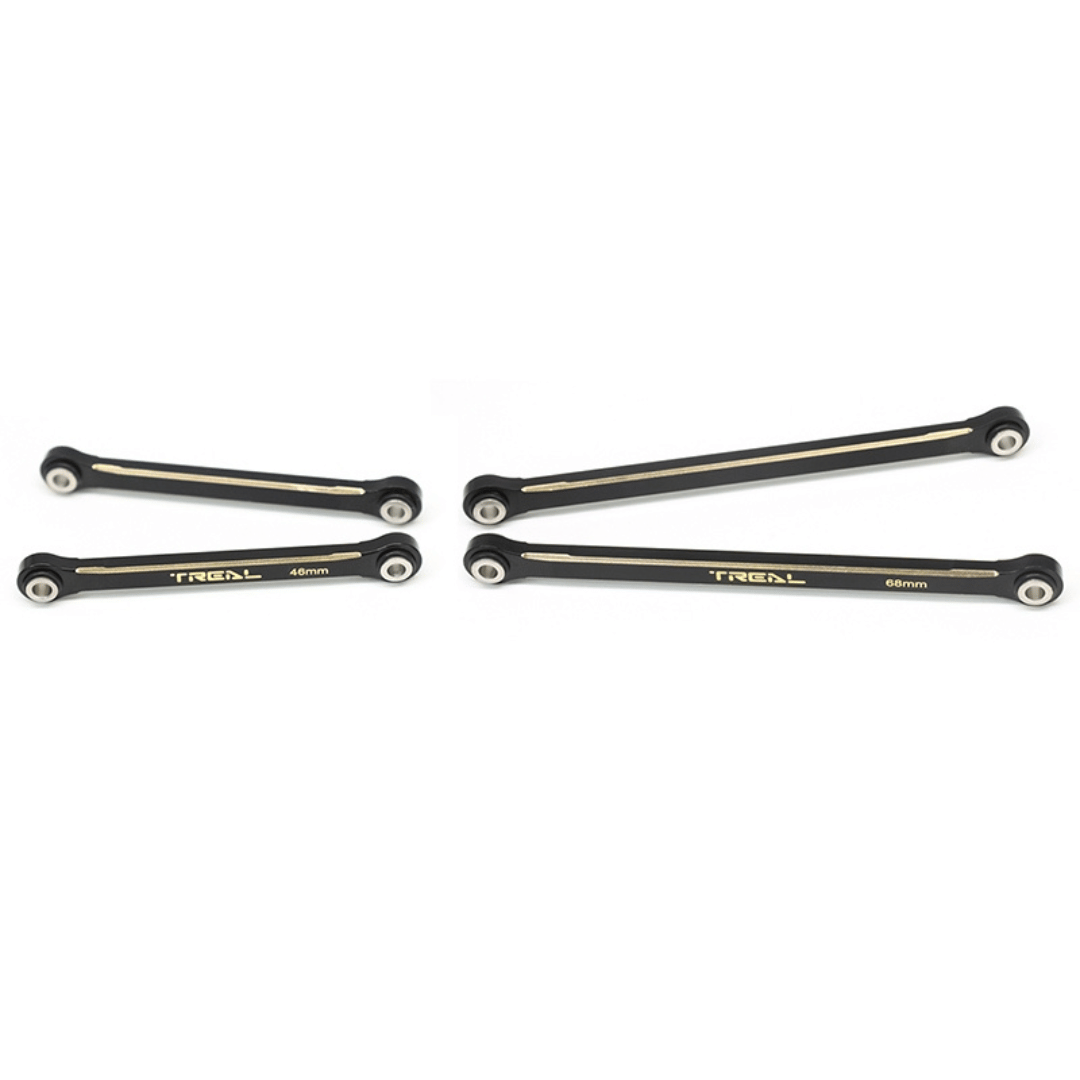 Treal Hobby Brass Upper Suspension Links for Traxxas TRX-4M (Black) (4) (25.5g) - TLHTTRX-4M-83
