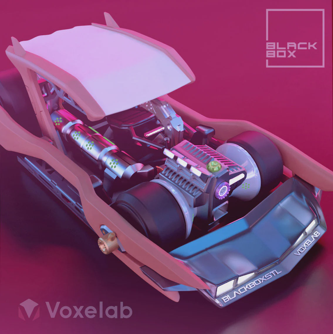 Model Maker's Full Model Kit 1/24 Flints 2077 Electric Roadster