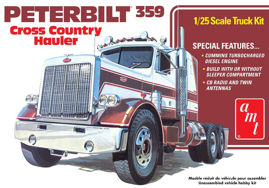 Peterbilt 359 "Cross Country Hauler" 1/25 (Level 3) #1477 by AMT