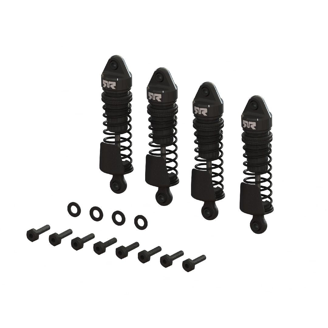 Arrma Mojave Grom 58mm Aluminum Oil-Filled Threaded Shock Set (Black) (4) (Front & Rear) - ARA-1567