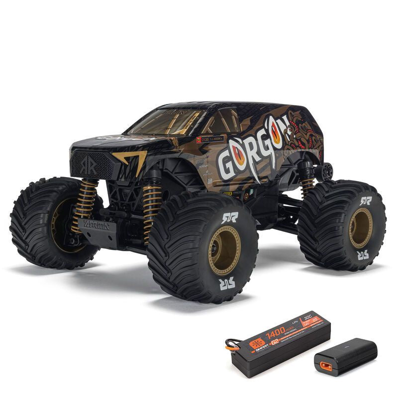Arrma Gorgon Grom 4x4 1/16 RTR Brushed Monster Truck w/SLT2 2.4GHz Radio, Battery & Charger - Assorted Colours ARA2130