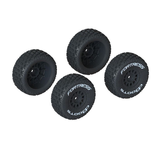 Arrma Mojave Grom dBoots 'Fortress' Pre-Mounted Off-Road Tires (Black) (4) w/12mm Hex - ARA550117