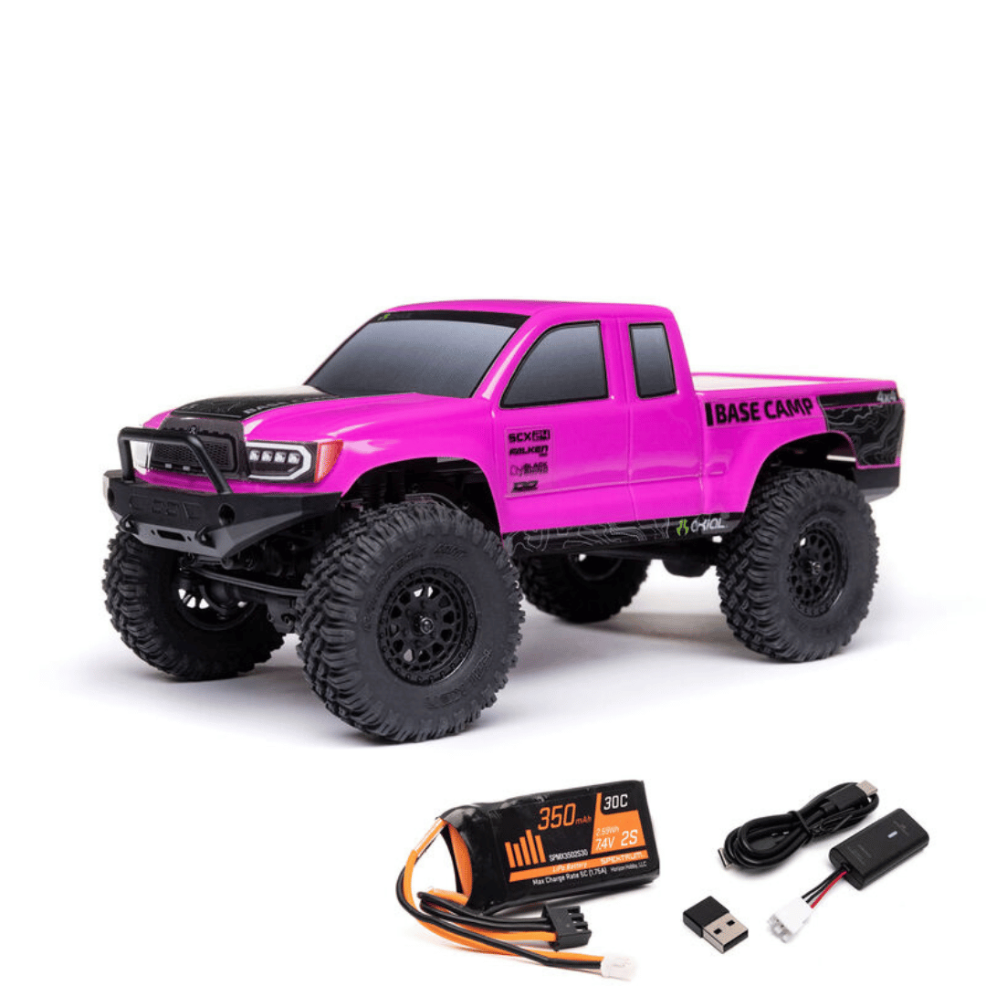 Axial SCX24 Base Camp 1/24 4WD RTR Scale Mini Crawler w/2.4GHz Radio, Battery & Charger - Assorted Colours