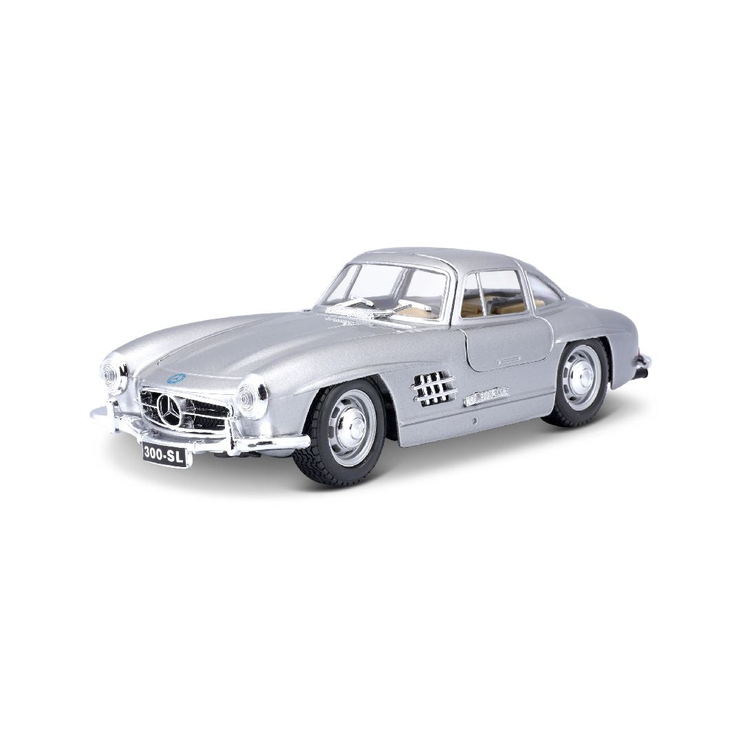 Bburago 1/24 Mercedes-Benz 300 SL (1954) - Silver - BUR18-22023