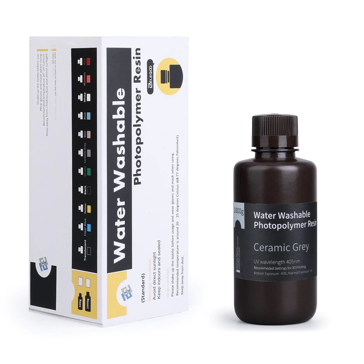 Elegoo Water-Washable 3D Printer Resin Assorted