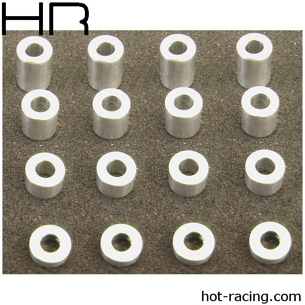 Hot Racing M3 Medium Aluminum Standoff Spacers - HRASPC3006