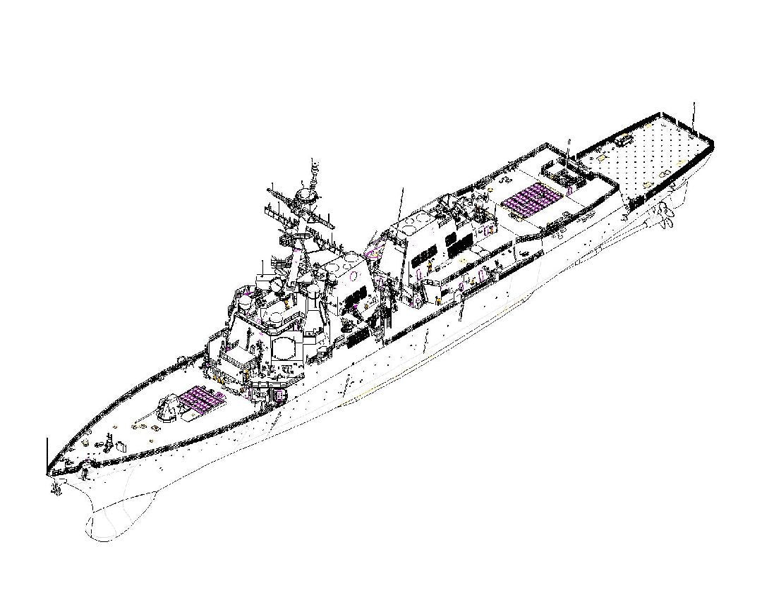 USS Pinckney DDG-91 1/200 #62010 by I Love Kit