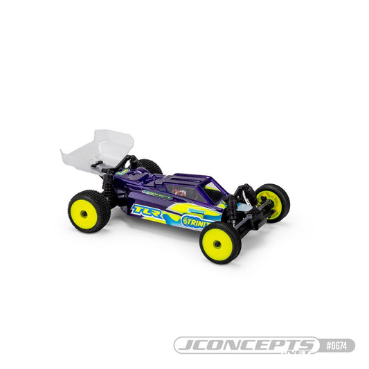 JConcepts Losi Micro-B "F2" Body w/Wing (Clear) - JCO0674