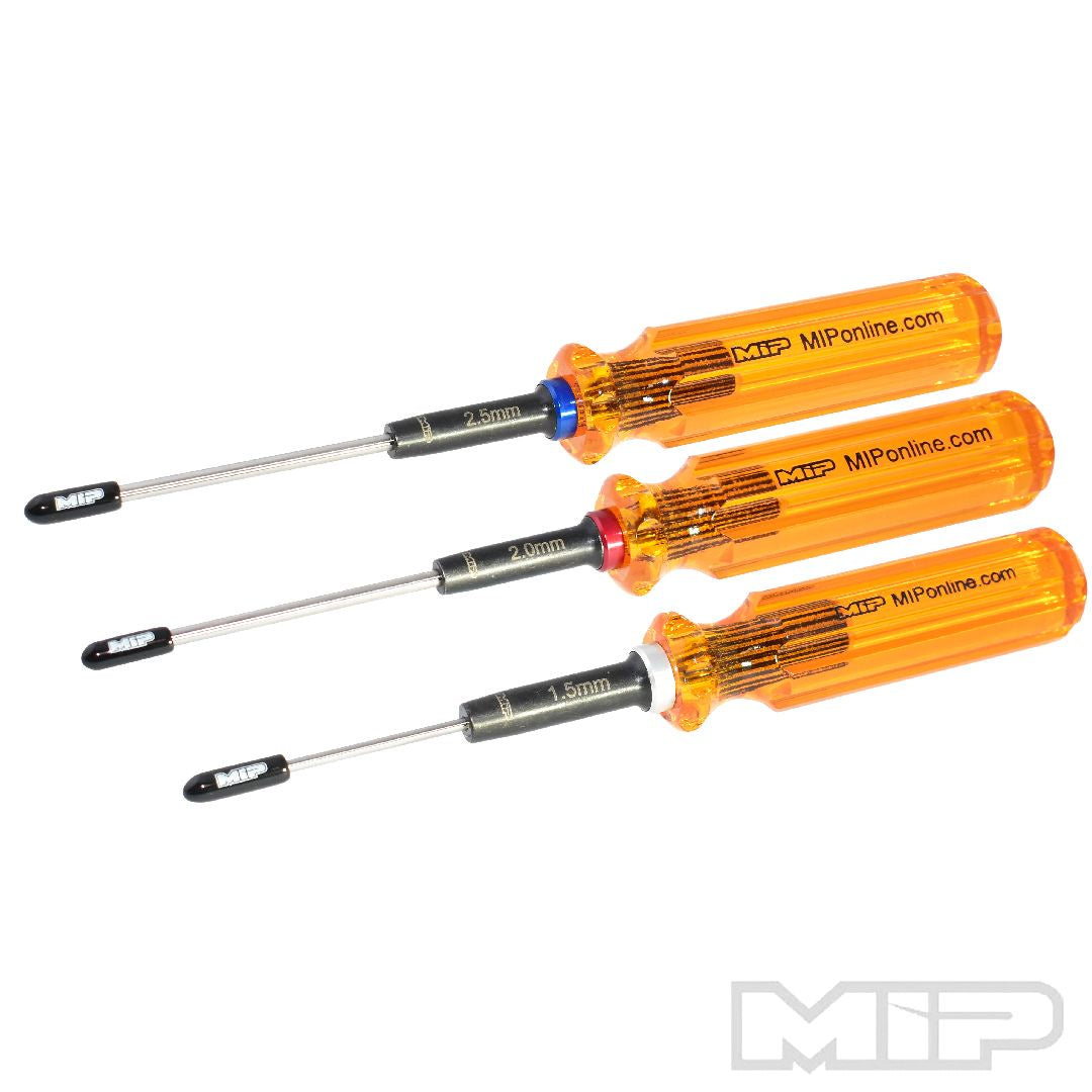 MIP Hex Driver Wrench Set Gen 2, Metric (3), 1.5, 2.0 & 2.5mm - MIP9602
