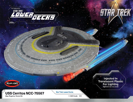 Star Trek Lower Decks U.S.S. Cerritos 1/1400 Kit (Level 2) #1002 by Polar Lights