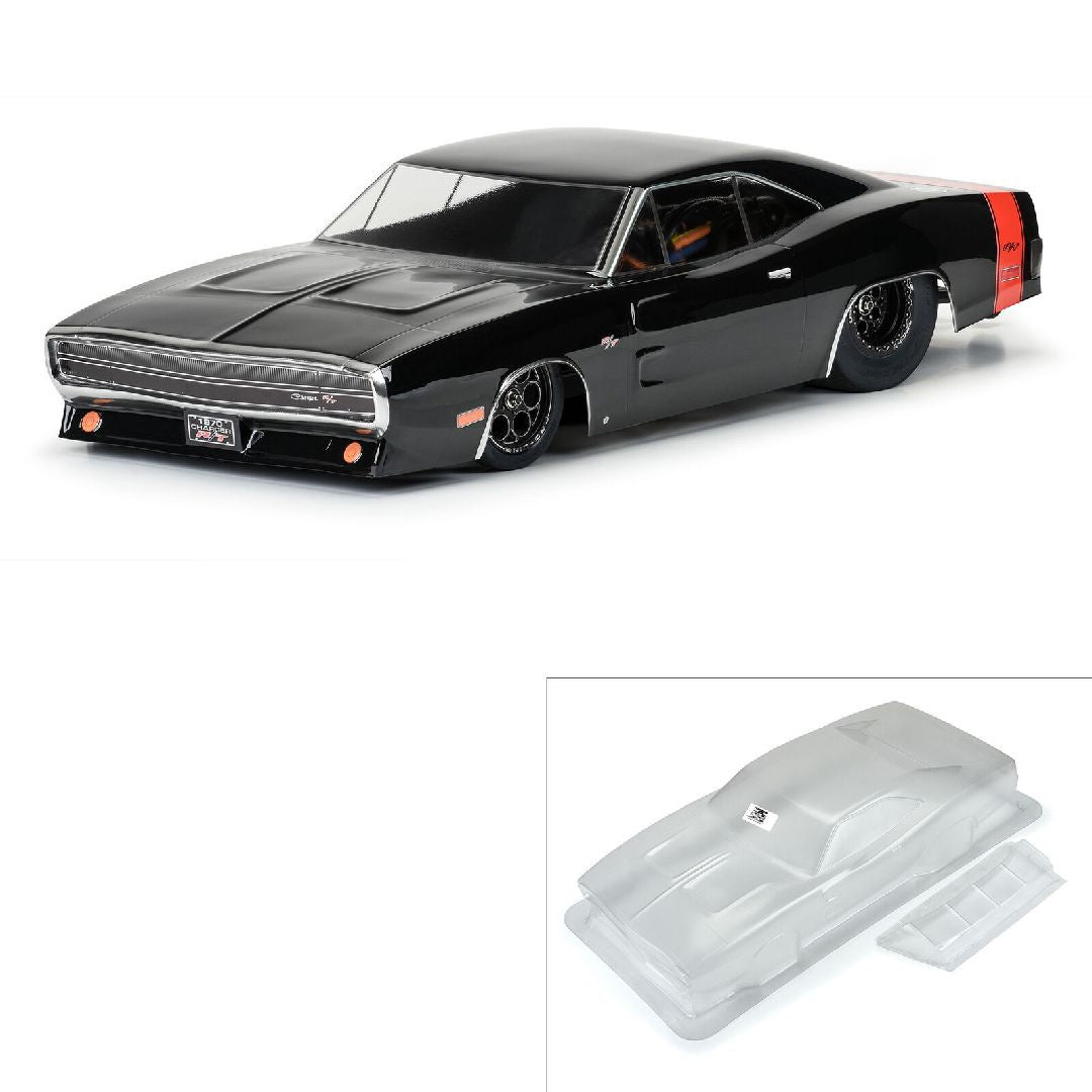 Pro-Line 1970 Dodge Charger No Prep Drag Racing Body (Clear) - PRO3599-00