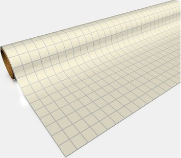 Xeno Games Gaming Paper: Tan 1" Square Grid (30"X12")