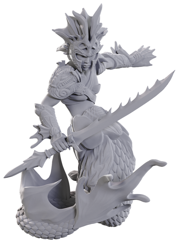 D&D Unpainted Mini - Merfolk Scout