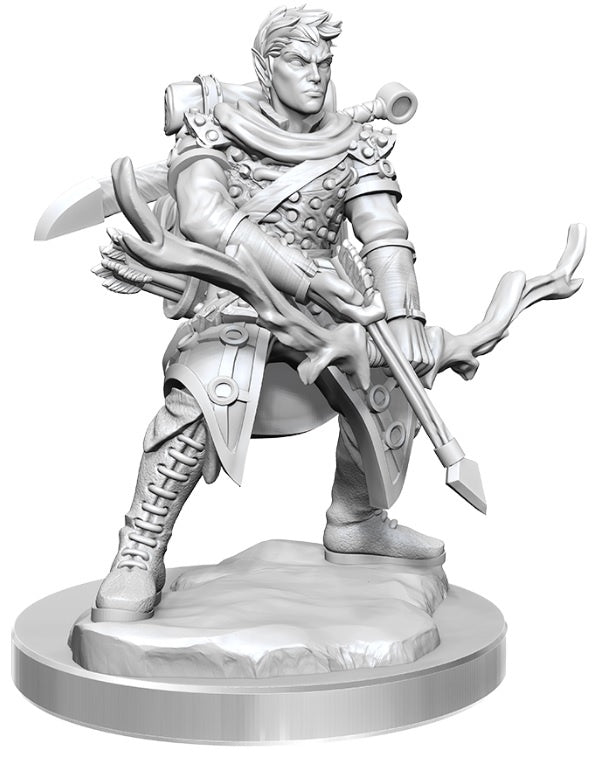 D&D Unpainted Mini - Male Half-Elf Ranger 75077