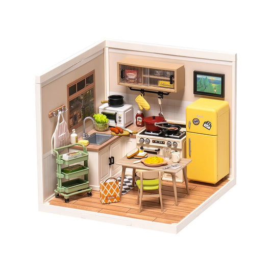 Rolife Happy Meals Kitchen DIY Plastic Miniature House - ROEDW008
