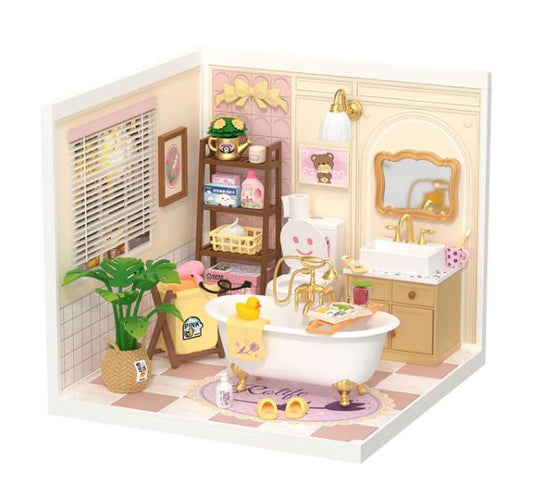 Rolife Pop Bubble Bathroom DIY Plastic Miniature House - ROEDW014B