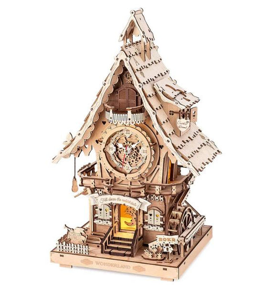 ROKR Cuckoo Clock Mechanical Gear 3D Wooden Puzzle - ROELC901