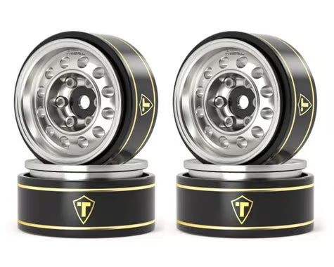 Treal Hobby Type K 1.0" 12-Hole Beadlock Classic Vintage Wagon Wheels (4) (28.9g) - Assorted Colours TLHTSCX24