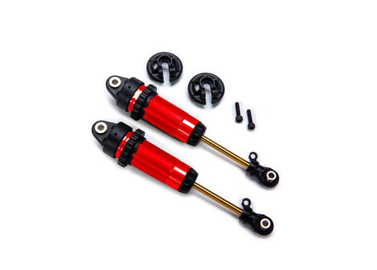 Traxxas Shocks, GTR xx-long red-anodized, PTFE-coated bodies with TiN shafts (fully assembled, without springs) (2) - TRA7462-RED