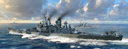 USS Iowa BB-61 1/700 #06749 by Trumpeter