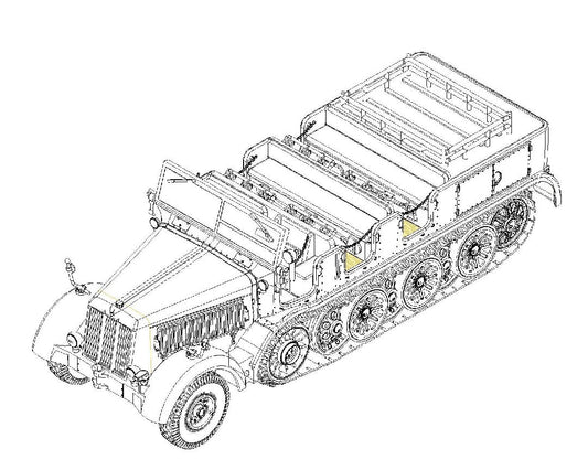 Sd.Kfz.8 Schwerer Zugkraftwagen 12t 1/72 #07403 by Trumpeter