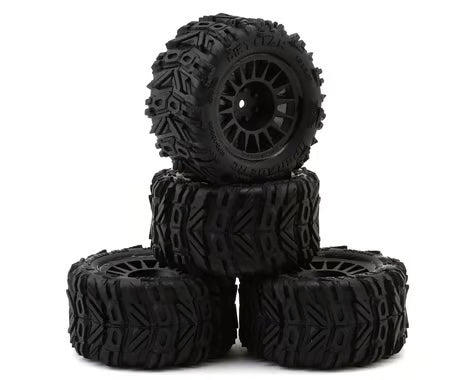 UpGrade RC Dirt Claw Pre-Mounted BELTED Tires for ARRMA Granite Grom (4) - UPG-10008