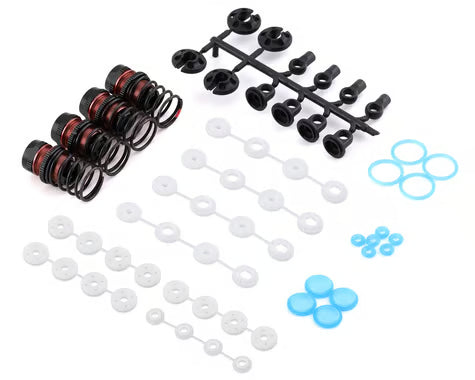 Yeah Racing Aluminum QUTUS Challenger Big Bore M-Chassis Shocks (Black) (4) (50mm) - YEA-DBB-2050BK