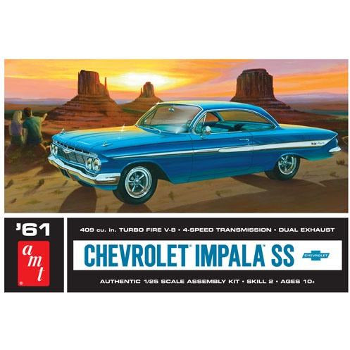1961 Chevrolet Impala SS 1/25 Model Car Kit #1013 by AMT