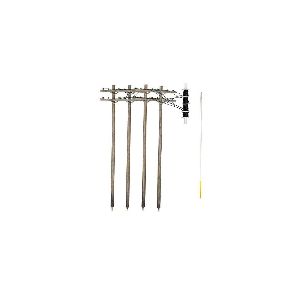 Woodland Scenics Pre-Wired Poles Double Crossbar (HO) WOO2266
