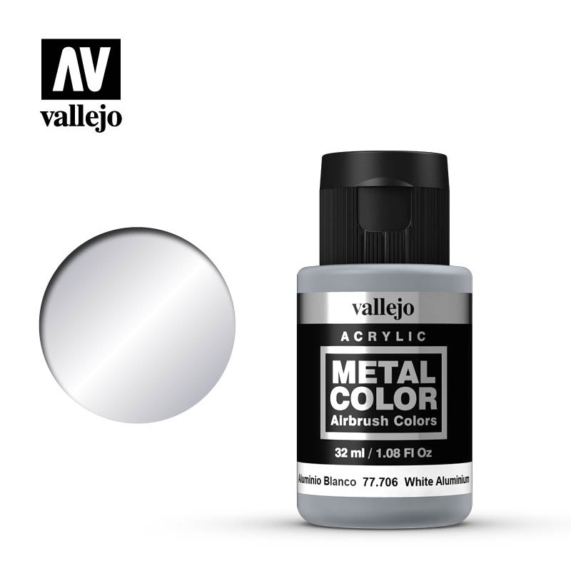 VAL77706 White Aluminum Metal Color (32ml)