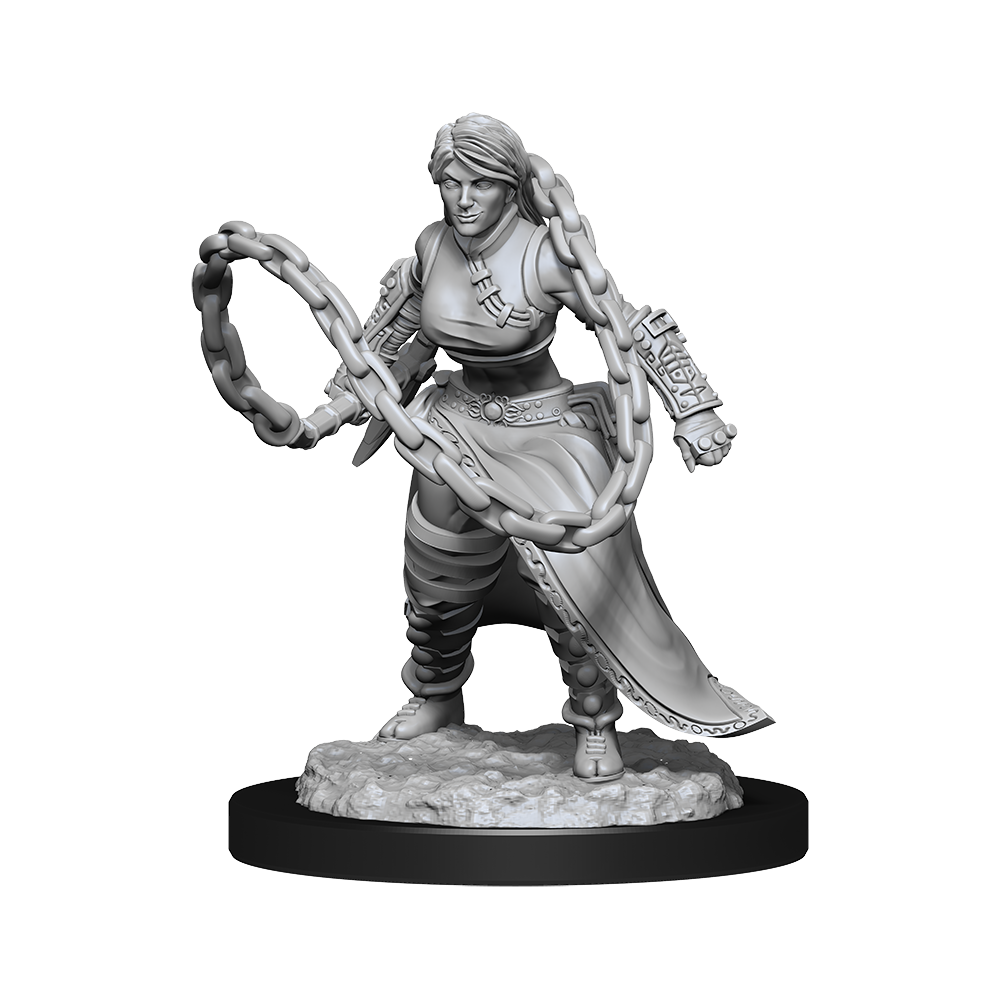 D&D Unpainted Mini - Human Monk - Female 90225
