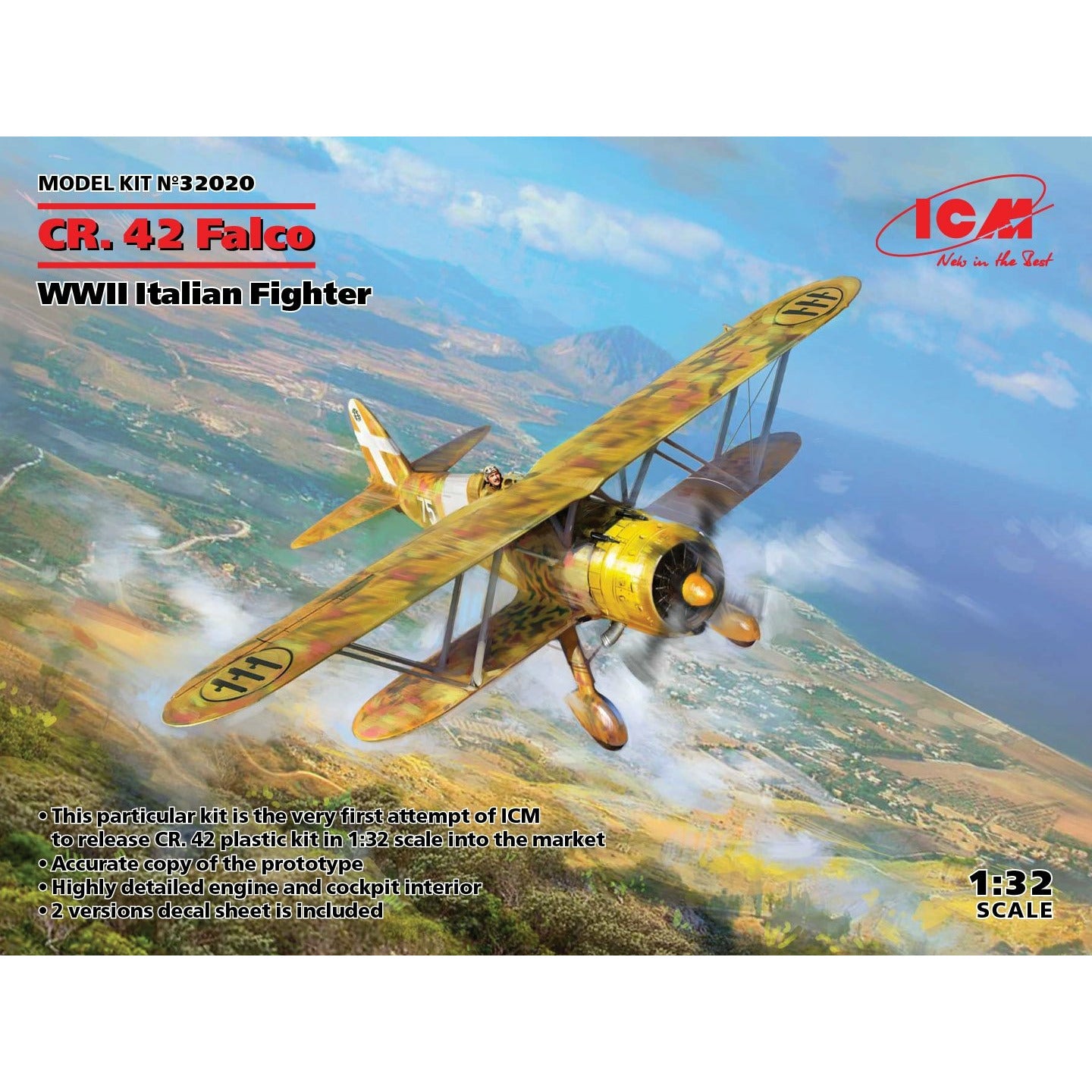 CR. 42 Falco - WWII Italian Fighter 1/32 #32020 by ICM