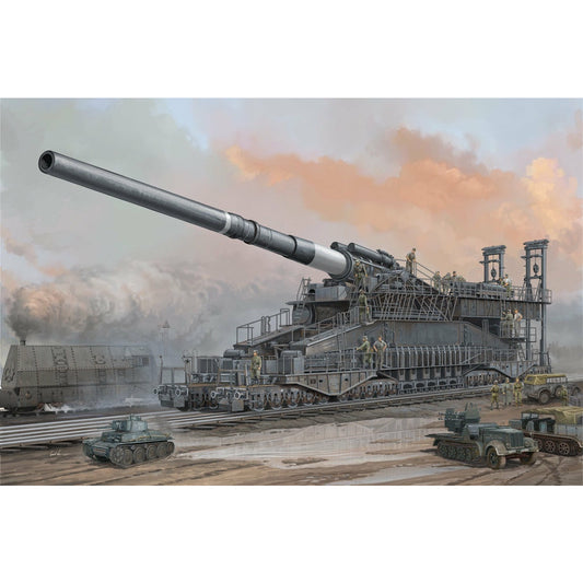 German 80cm K(E) Railway Gun 'Dora' 1/72 #82911 by Hobby Boss