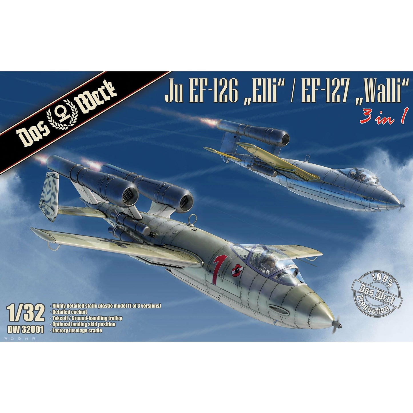 Ju EF-126 "Elli"/ EF-127 "Walli" 1/32 #DW32001 by Das Werk