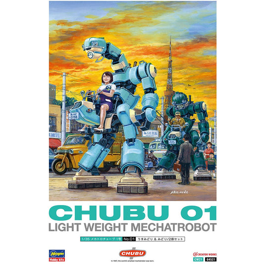 CHUBU 01 'Light Green & Green' Lightweight Mechatrobot 1/35 #64521 by Hasegawa