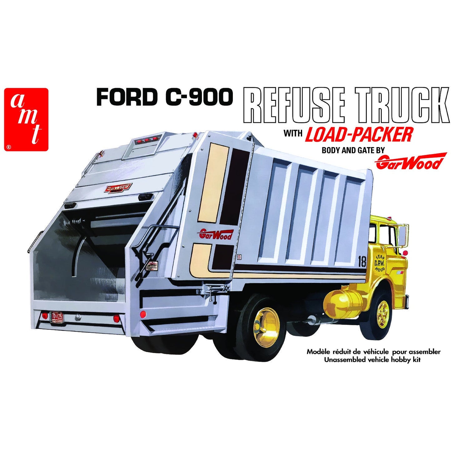 Ford C-900 Gar Wood Load Packer Garbage Truck 1/25 #1247 by AMT