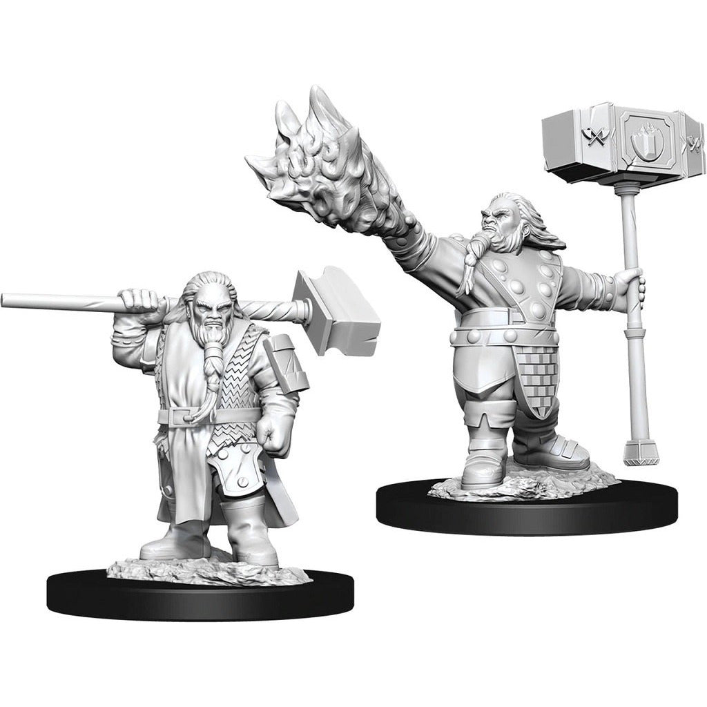 D&D Unpainted Mini - Dwarf Male Cleric 90003
