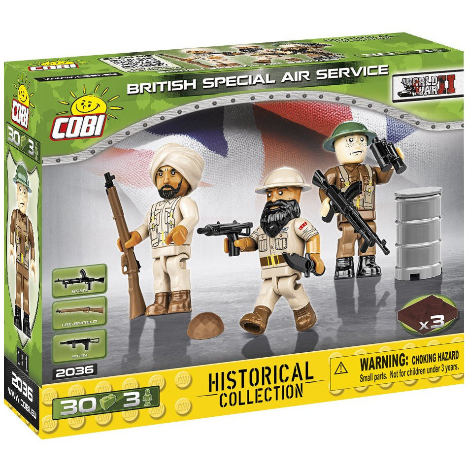Cobi Historical Collection WWII: 2036 British Special Air Service 30 PCS