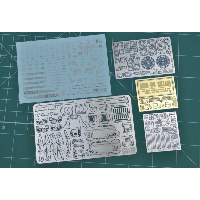 Madworks Photo-Etch Parts for RG MSN-04 Sazabi #S04