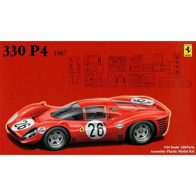 1967 Ferrari 330 P4 1/24 Model Car Kit #12576 by Fujimi