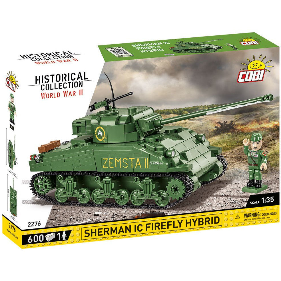 Cobi Historical Collection WWII: 2276 Sherman IC Firefly Hybrid 600 PCS