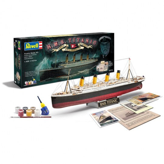 100 Years of Titanic Gift Set 1/400 Model Ship Kit #5715 by Revell