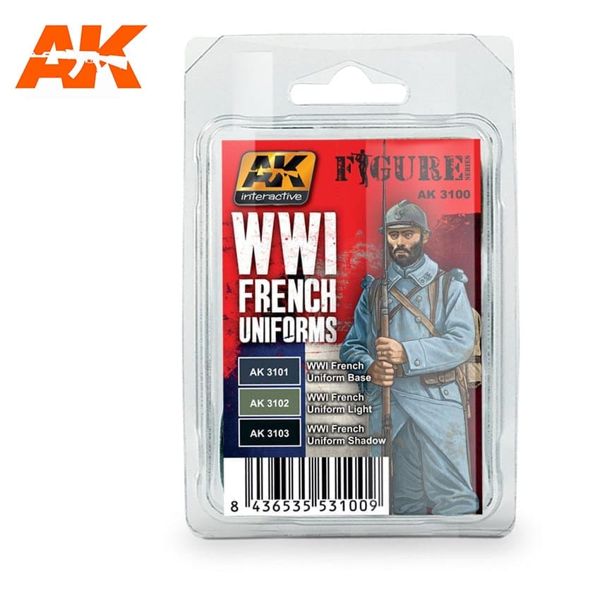 AK-3100 WW I French Uniforms Colors Set
