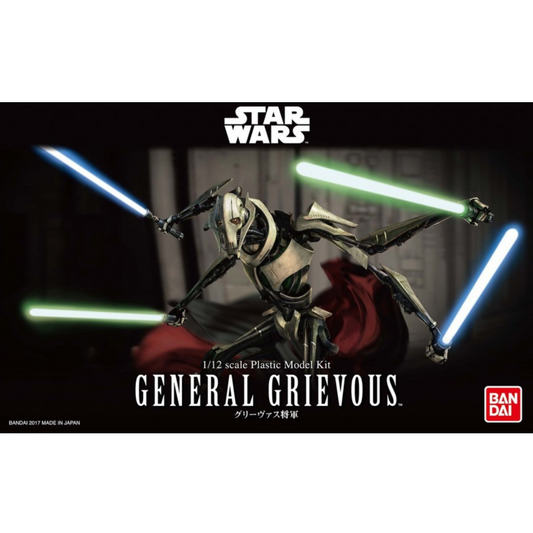 Star Wars General Grievous 1/12 Action Figure Model Kit #5063849 by Bandai