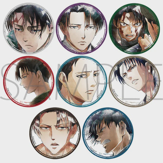 [Online Exclusive] Attack on Titan Character Badge Collection Levi Art-Pic (1 Random Blind Pack)