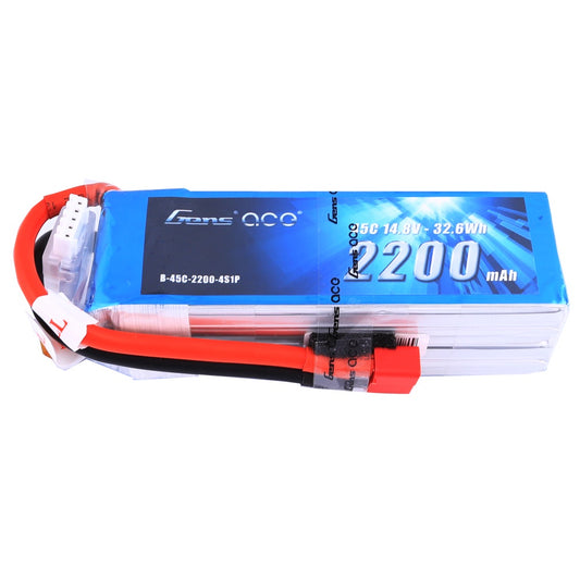Gens Ace - 204 - 2200mAh 4S1P 14.8V 45C LiPo