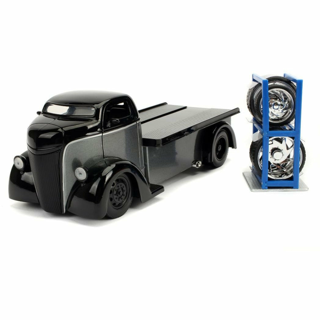 "Just Trucks" 1947 Ford COE Flatbed - Black/Gray