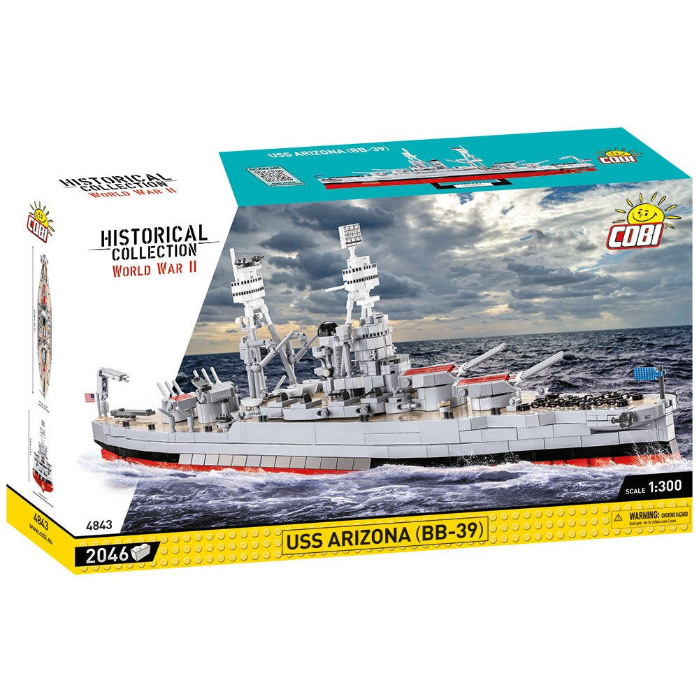 Cobi Historical Collection WWII: 4843 USS Arizona (BB-39) 2046 PCS