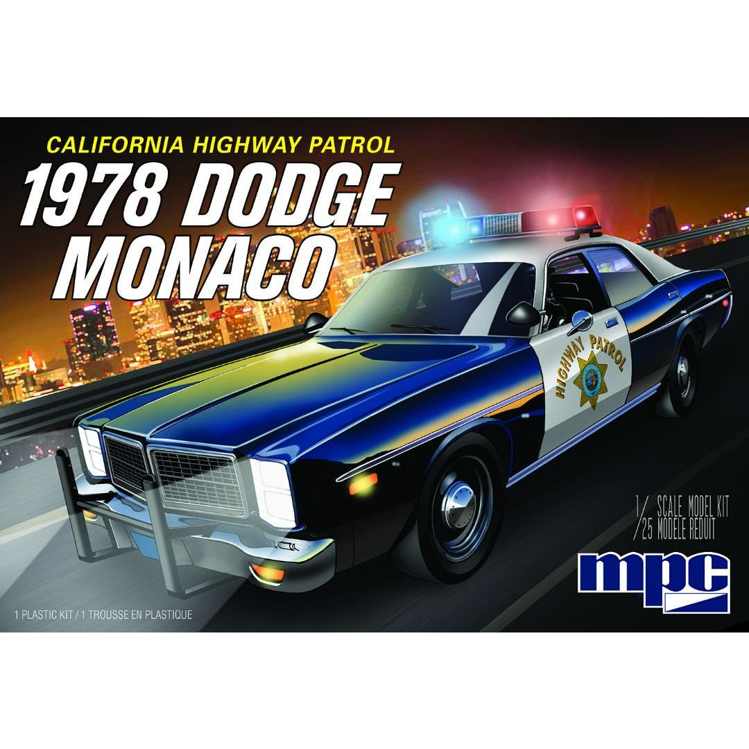 1978 Dodge Monaco CHP 1/25 Model Car Kit #922M/12 by MPC