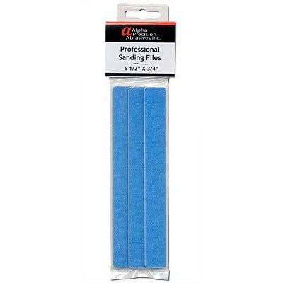 Alpha Abrasives Hobby File Medium 3/4"X6 1/2" 120/240 Grit 6pk ALP312
